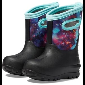 Bogs Neo Classic Sparkle Space Waterproof Kids Girls Snow Boots Size 12 New